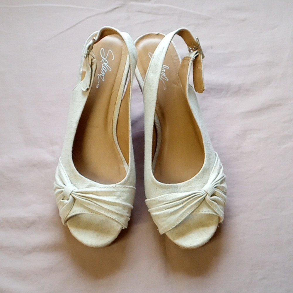 Solanz Cork Wedge sandals